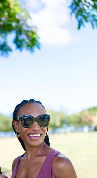 Black Rosé oversized sunglasses