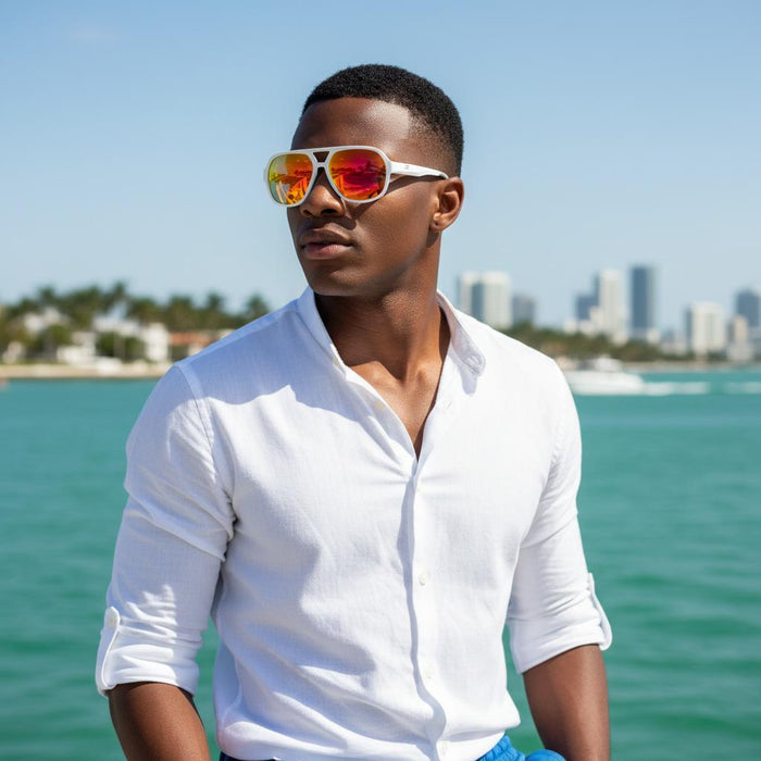 King Ovo in white reflectors