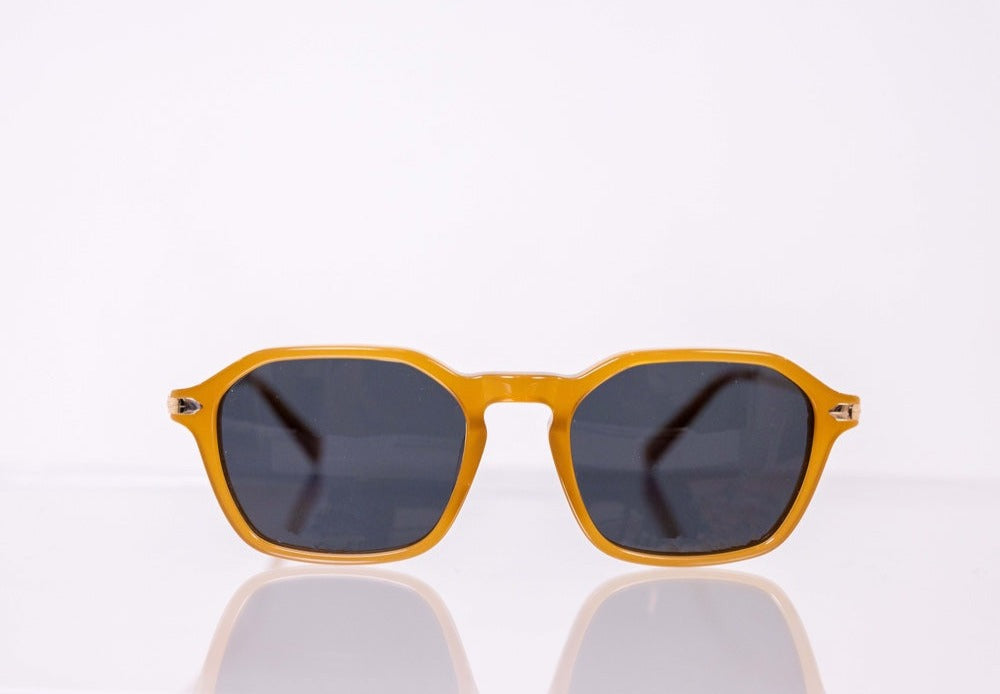 Topaz brown square sunglasses