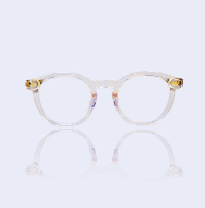 Citrine round eyeglasses