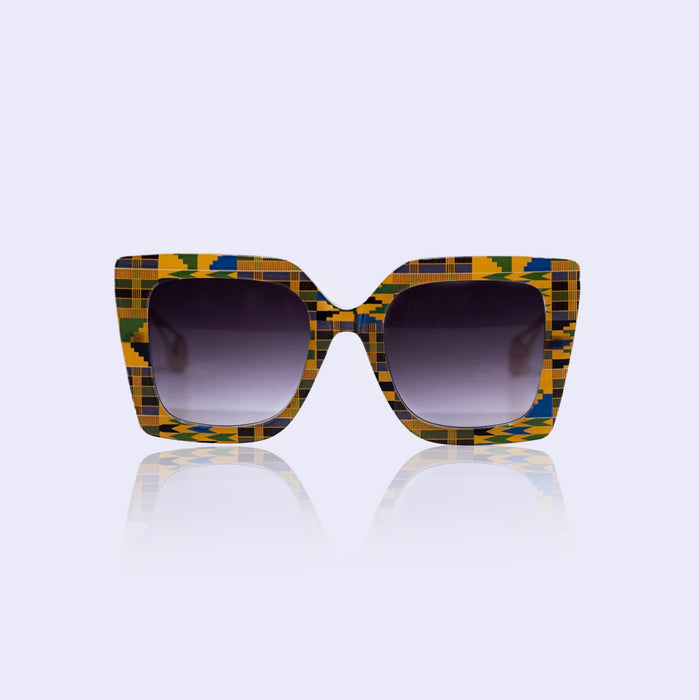 Afi Kente cat eye sunglasses