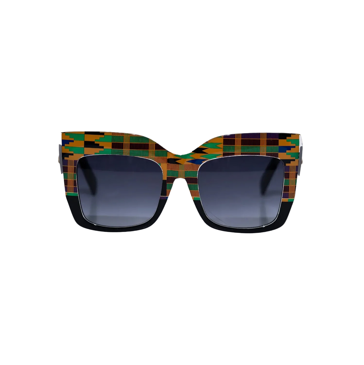 Oversized black multicolor unisex cat eye sunglasses– Tribaleyes