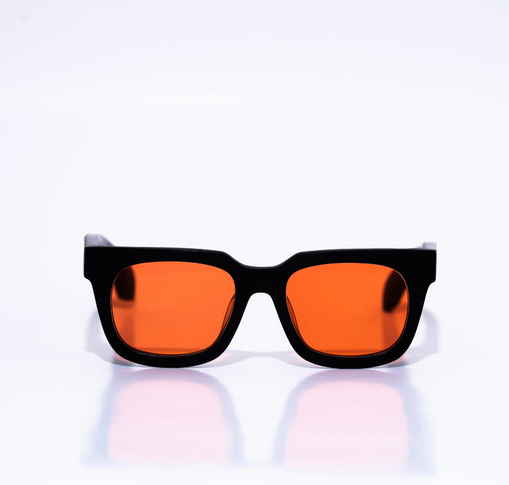Isidore orange lens sunglasses