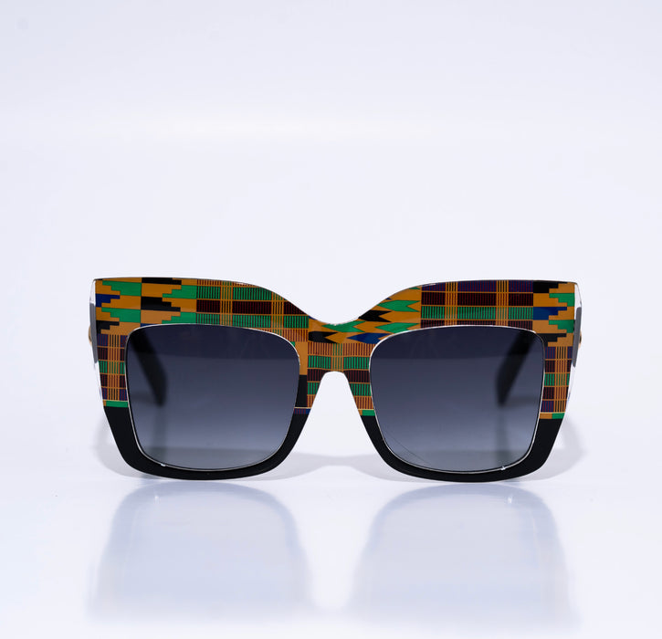 KB multicolor kente sunglasses ‘as seen on Viola Davis’